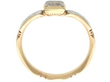 Georgian Enamel Ring in Yellow Gold side
