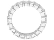 Vintage Emerald Cut Eternity Band in Platinum