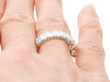 Diamond Eternity Ring on Hand