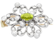 Victorian Peridot and Diamond pendant Brooch