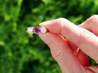 Vintage Ruby and Diamond Trilogy Ring Outside