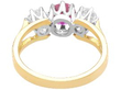 Vintage Ruby and Diamond Trilogy Ring
