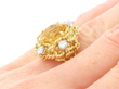 Citrine Ring on Hand