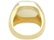 Mens Opal Ring in Yellow Gold