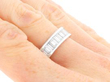 diamond eternity ring on hand