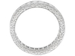 Platinum Full Diamond Eternity Ring Side View