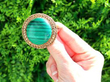 Malachite Brooch Outside