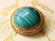 Malachite Brooch