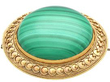 Malachite Brooch in Gold