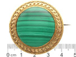 Malachite Brooch with Ruler