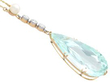 pear cut aquamarine pendant