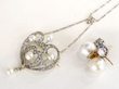 Heart Shaped Pearl and Diamond Pendant Lifestyle