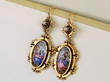 Antique Enamel Pearl and Yellow Gold Earrings
