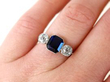1920s Sapphire Trilogy Engagement Ring