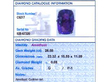 Cushion Cut Amethyst Ring grading card