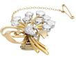yellow gold Diamond Ribbon Spray Brooch