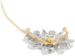 Edwardian Diamond Star Brooch open