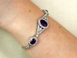 Lifestyle Image of Amethyst and Diamond Bracelet