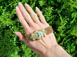 Victorian Gold and Turquoise Bracelet Outside