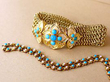 Lifestyle Victorian Gold and Turquoise Bracelet