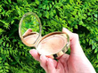 Cartier Compact in Gold open outside