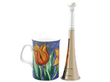Victorian Hunting Horn Table Lighter with Mug