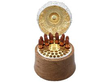 Silver Humidor Cigar Box with Cigars