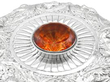 Gemstone Set Silver Humidor Cigar Box