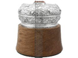 Silver Humidor Cigar Box with Ruler