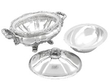Silver Tureen Dish with Lid and Liner Out