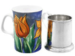 Britannia Silver Ladies Mug next to a mug