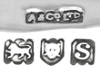 Sterling Silver Thread Holder hallmarks