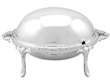 Silver Roll Top Breakfast Dish