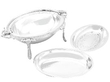 Antique Silver Roll Top Breakfast Dish pieces