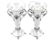 antique Lindisfarne Silver Vases