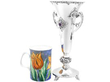 Lindisfarne Silver Vase next to mug