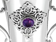 Lindisfarne Silver Vase gem