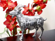 Sterling Silver Goat Table Ornament in Natural Light