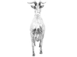 Back of Sterling Silver Goat Table Ornament