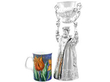 Victorian Silver Wager Cup next to mug