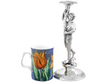 Victorian Silver Candle Holders with Mug