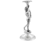 Victorian Silver Candle Holders London Side View