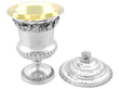 Victorian Silver Trophy Cup with Cover open