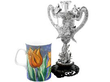 19th Century Chinese Silver Vase next to mug