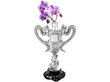 19th Century Chinese Silver Vase with Flower