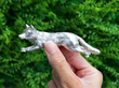 Sterling Silver Fox Pepper Outside