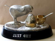 Victorian sterling Silver Bird Condiment Set