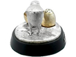 Victorian Silver Bird Condiment Set back