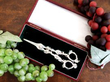 Paul Storr Sterling Silver Grape Shears boxed with grapes