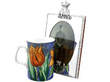 Vintage Silver Picture Frame next to mug